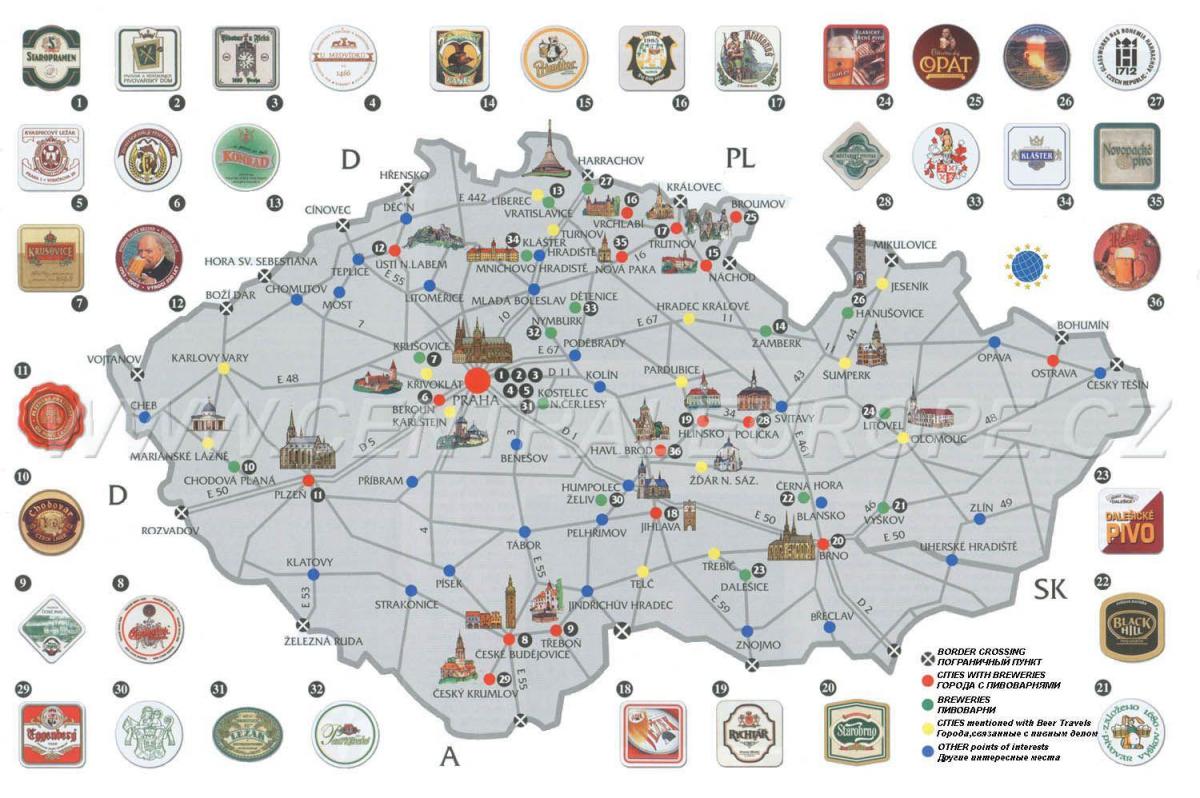 Prag-bar-Karte