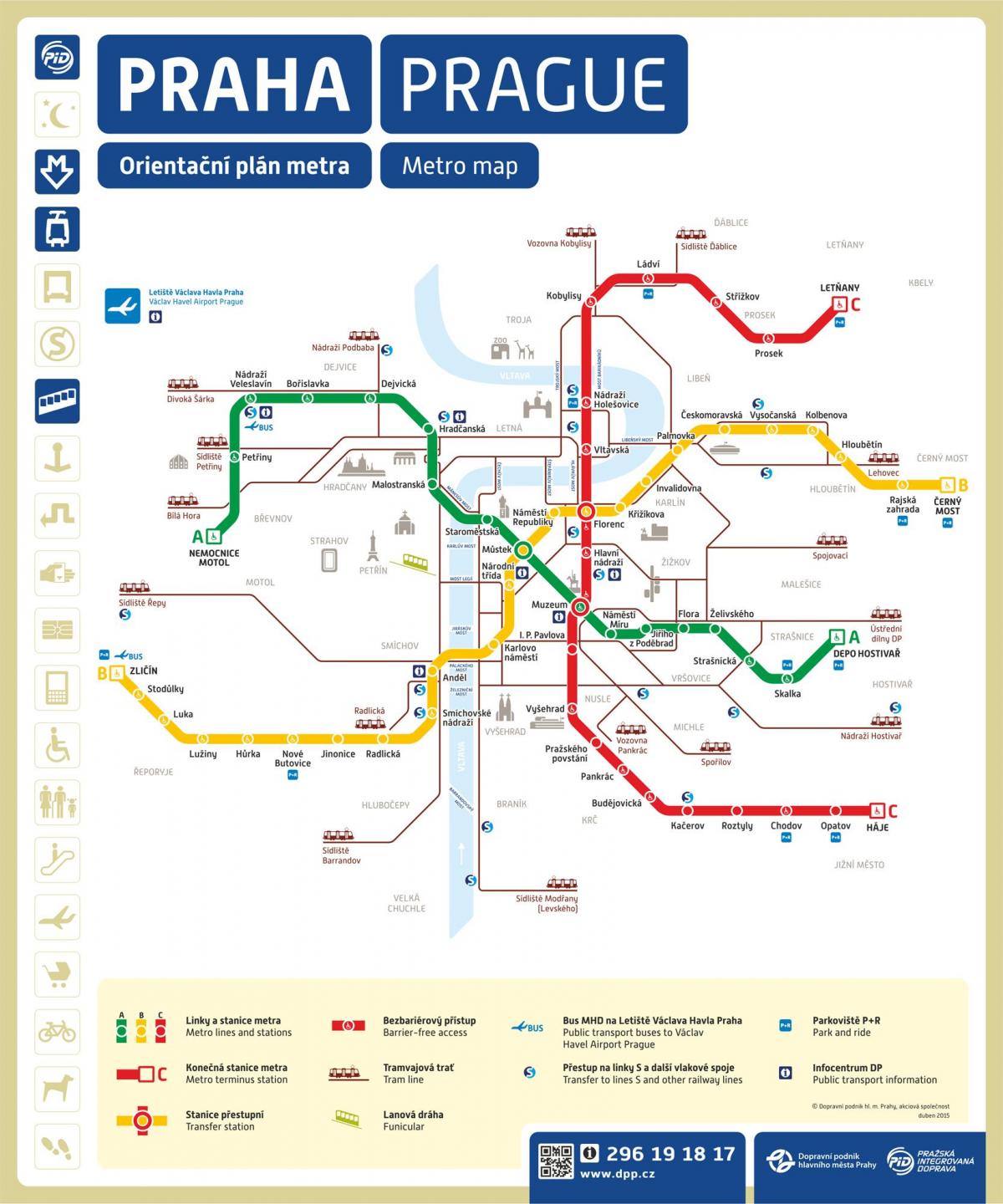 prag metro Karte