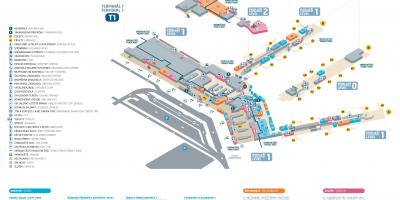Terminal 1 Flughafen Prag Karte