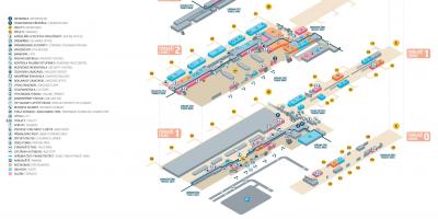 Karte von Prag Flughafen terminal 2